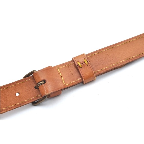 LOUIS VUITTON Replacement Vachetta Leather Shoulder Strap with LV Clasps and Pad - Picture 11 of 17